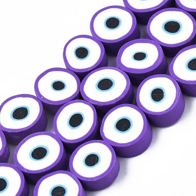 Handmade Polymer Clay Beads Strands CLAY-S096-041G-1