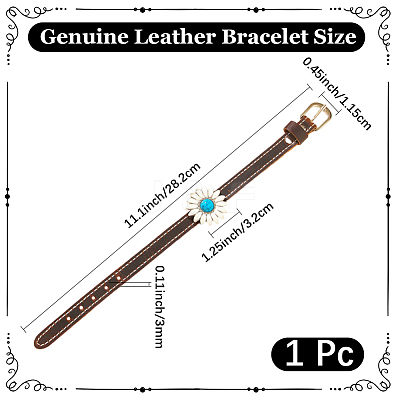 Leather Cord Bracelets BJEW-CL0001-44B-1