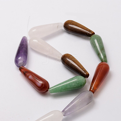 Natural Gemstone Beads Strands G-E329-25-1