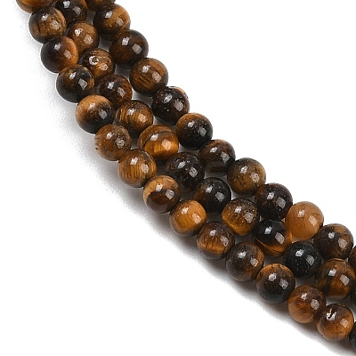Natural Tiger Eye Beads Strands G-S259-21-3mm-1