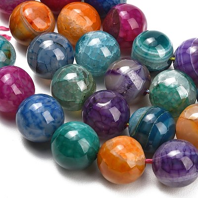 Natural Dragon Veins Agate Beads Strands GG-L001-L01-01B-1