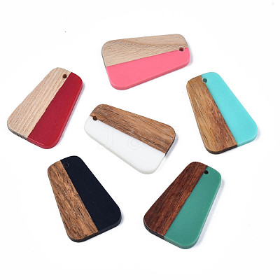 Resin & Wood Pendants RESI-N025-021-1