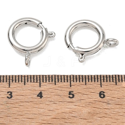 Brass Spring Ring Clasps KK-CBA1AE8-05G-P-1