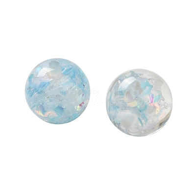 Transparent Resin with Paillette Beads RESI-G110-01A-1