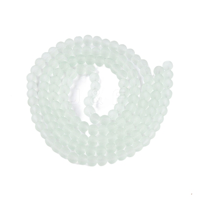 Baking Paint Transparent Glass Bead Strands GLAA-S031-6mm-29-1