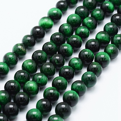 Natural Tiger Eye Beads Strands G-F561-10mm-B01-1