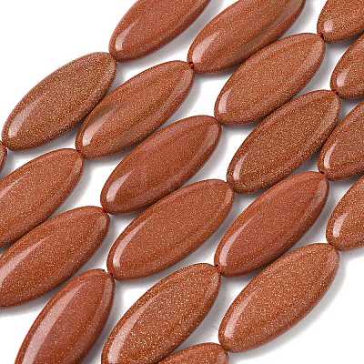 Synthetic Goldstone Beads Strands G-B078-E14-01B-1