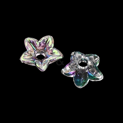 Transparent Acrylic Bead Caps AC-CBA1E6C-06C-08-1