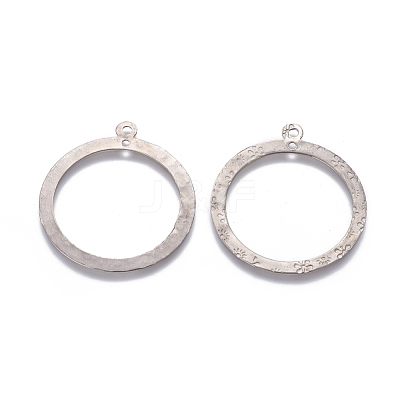 Tarnish Resistant 201 Stainless Steel 2-Loop Link Pendants STAS-L234-018P-1