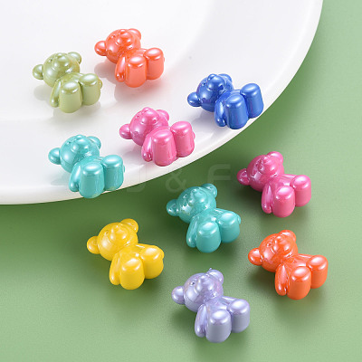 Pearlized Opaque Acrylic Beads MACR-S373-39I-1