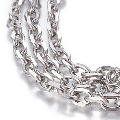 Tarnish Resistant 304 Stainless Steel Cable Chains CHS-P007-27P-02-1