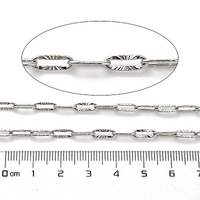 304 Stainless Steel Paperclip Chains CHS-A016-64P-A-1