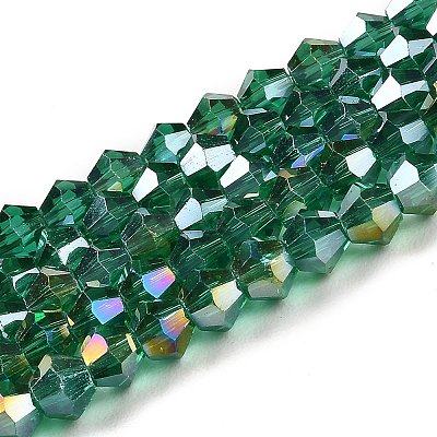 Transparent Electroplate Glass Beads Strands LS-EGLA-A039-T2mm-B10-1