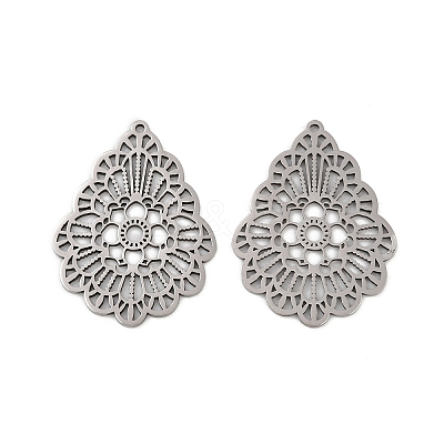 201 Stainless Steel Pendants STAS-U052-02F-P-1