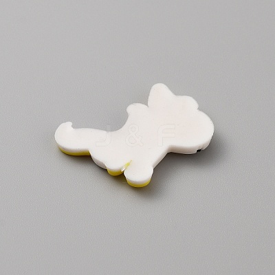PVC Plastic Cabochons SIL-WH0019-16N-1