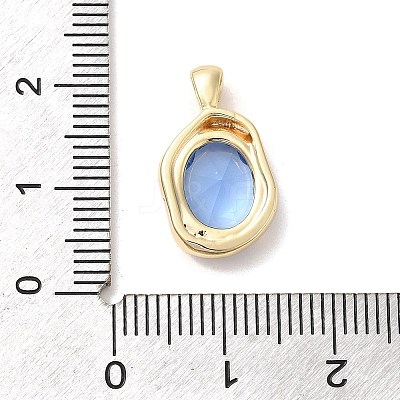 Golden Brass Micro Pave Cubic Zirconia Pendants KK-U031-02G-05-1