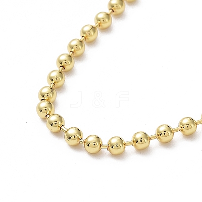 Rack Plating Brass Ball Chain Bracelets for Women BJEW-G676-01A-G-1