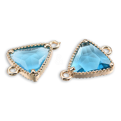 Transparent K9 Glass Connector Charms GLAA-N038-60-F05-1