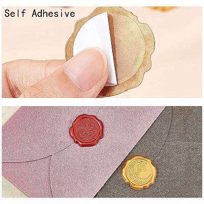 25Pcs Adhesive Wax Seal Stickers DIY-CP0011-30F-1