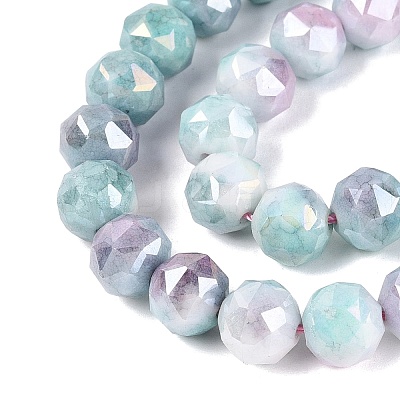 Anti-Tarnish Electroplate Glass Beads Strands GLAA-N010-10mm-18-1
