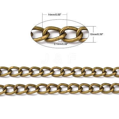 Iron Cuban Link Chains CH-R013-14x10mm-AB-1