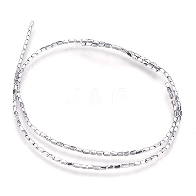 Electroplate Non-magnetic Synthetic Hematite Beads Strands G-I208-21-B-1