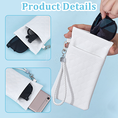 Imitation Leather Eyeglass Cases AJEW-WH0077-083B-1