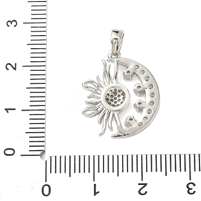Brass Micro Pave Cubic Zirconia Pendants KK-F914-02C-P-1