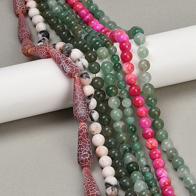 Natural Mixed Gemstone Beads Strands G-F591-22-1