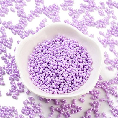 Opaque Colours Glass Seed Beads SEED-A033-06E-1
