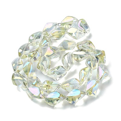 Electroplate Transparent Glass Beads Strands EGLA-E060-01A-FR01-1