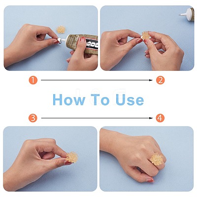 DIY Flower Earring & Finger Ring Making Kit DIY-SZ0008-46-1