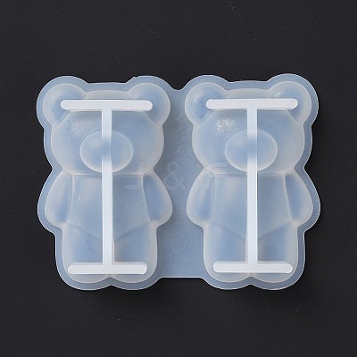 DIY Bear Display Decoration Silicone Molds X-DIY-P068-01-1