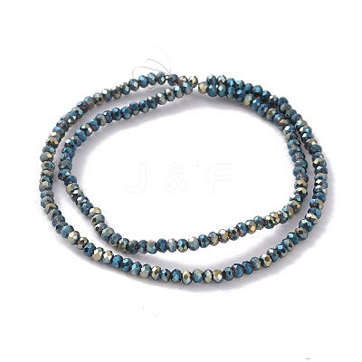 Electroplate Glass Beads Strands EGLA-K010-FP02-1