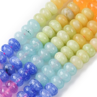 Gradient Color Natural White Jade Beads Strands X-G-NH0006-A13-01-1