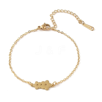 304 Stainless Steel Bracelets BJEW-Q340-04G-1