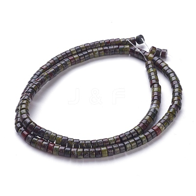 Natural Dragon Blood Jasper Beads Strands G-H230-04-1