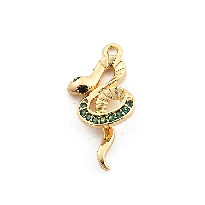 Brass Micro Pave Cubic Zirconia Pendants LS-KK-M321-01F-G02-1