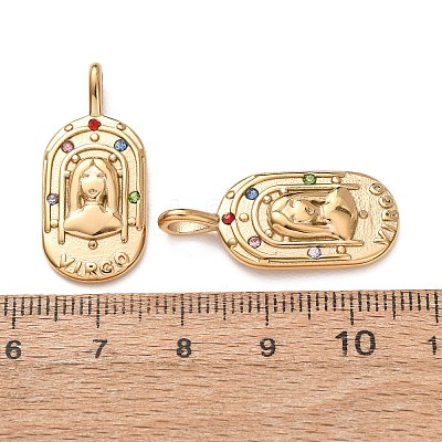 304 Stainless Steel Pendants STAS-C184-10G-08-1