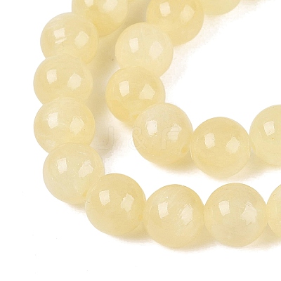 Natural Golden Silk Jade Beads Strands G-N369-01A-01-1