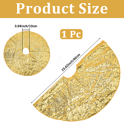 Polyester Christmas Tree Skirt DIY-WH20032-86A-1