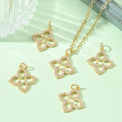 SHEGRACE Brass Micro Pave Clear Cubic Zirconia Pendants XGRQ3P903-637G-1