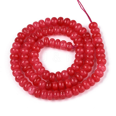 Dyed Natural White Jade Beads Strands X-G-T139-59A-05-1