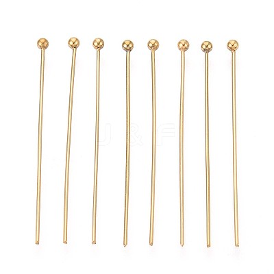 304 Stainless Steel Head Pins STAS-T065-35mm-20G-1