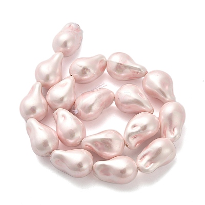 Electroplate Porcelain Beads Strands BSHE-C009-04C-1