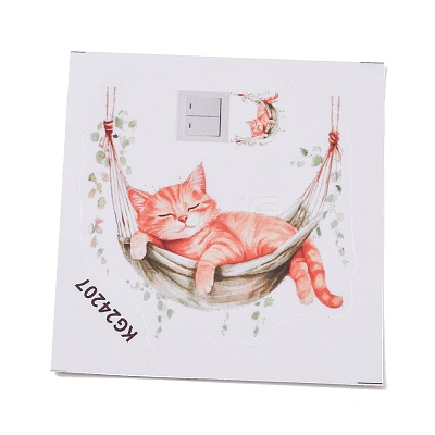 Animals PVC Waterproof Self Adhesive Stickers STIC-K001-04C-1
