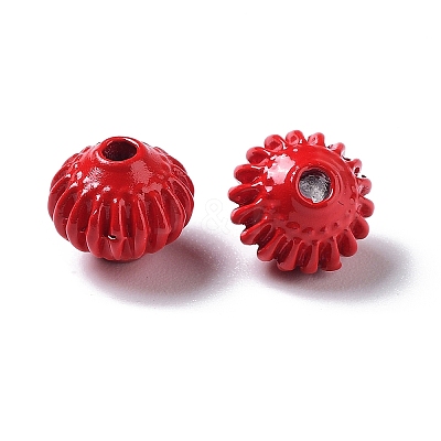 Spray Painted Alloy Bead PALLOY-H134-42-1