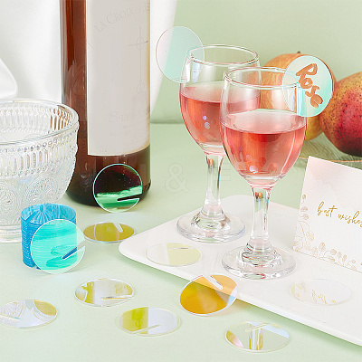 40Pcs Acrylic Wine Glass Charms AJEW-GA0006-27-1