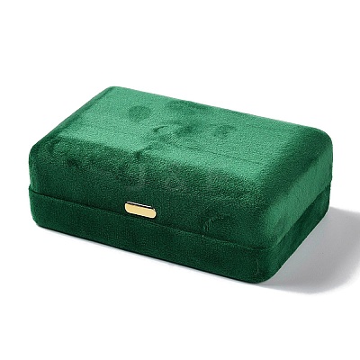 Rectangle Iron Covered with Velvet Jewelry Set Storage Boxes CON-K002-07D-1