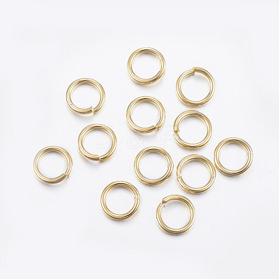 304 Stainless Steel Open Jump Rings STAS-L187-6x0.8mm-G-1